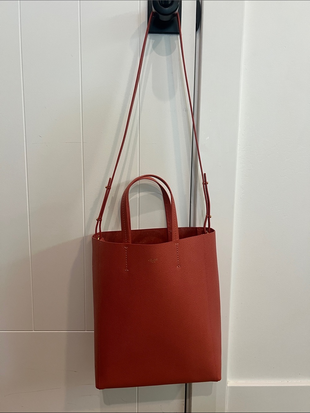 Celine Small Cabas Tote – Lychee Calfskin (Rust/Terracotta) – Excellent - Picture 2 of 7